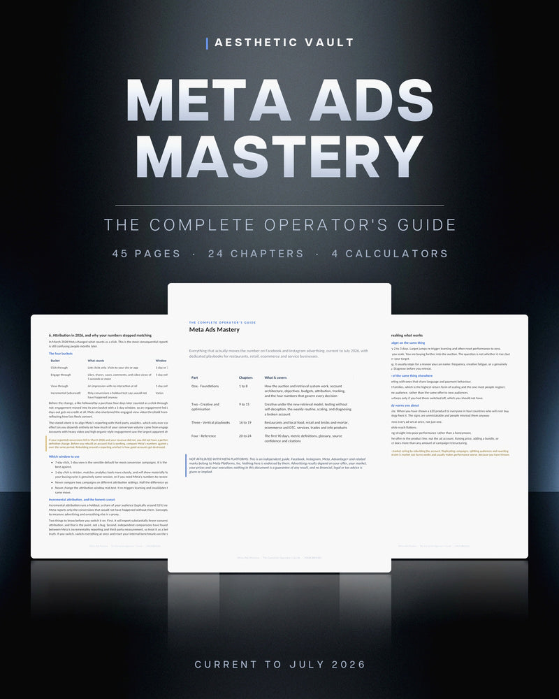 Meta Ads Mastery - The Complete Operator's Guide (2026)