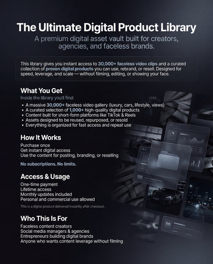 30,000+ Digital Assets for Creators & Business