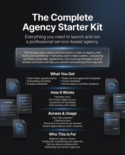 Agency Starter Kit for Beginners (2026)